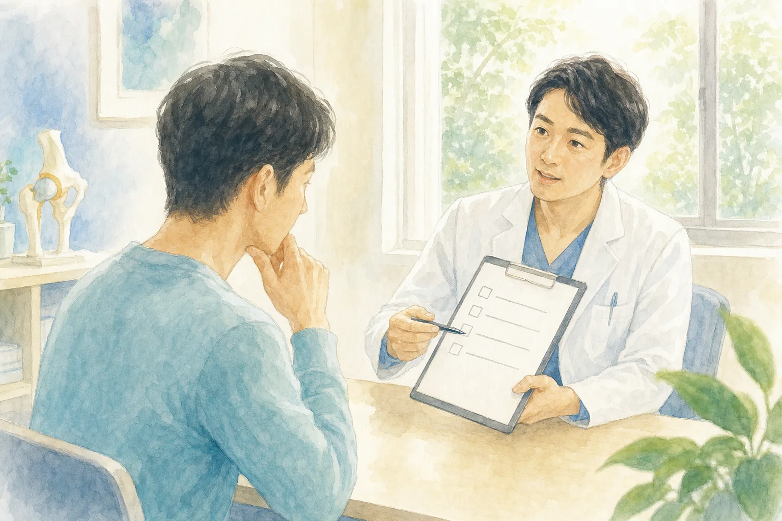医師から説明を受けるイメージ