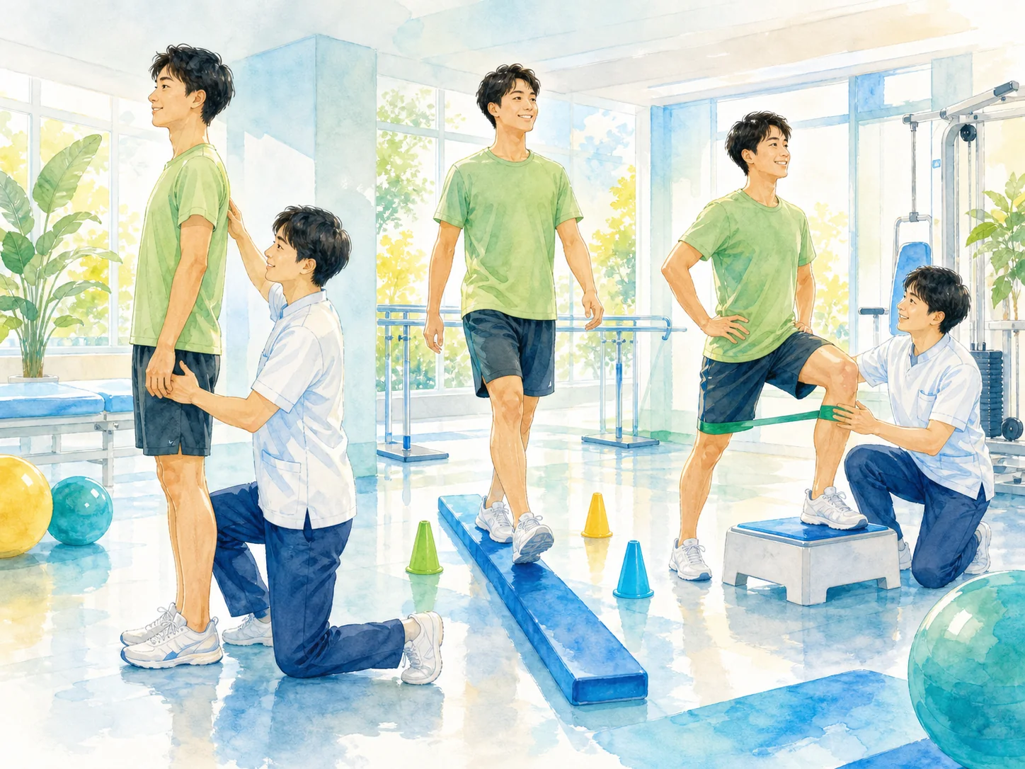 院内でPRPを調製するイラスト