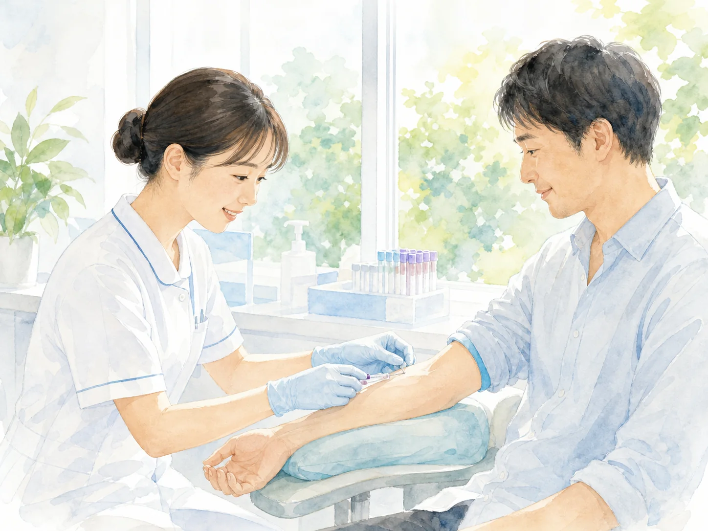 採血のイラスト